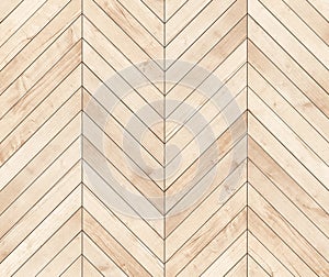 Natural brown wooden parquet herringbone. Wood texture.