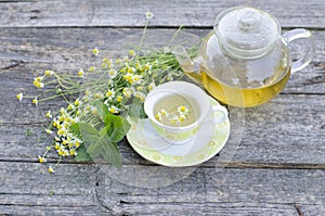 Natural chamomile tea