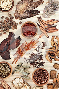 Natural Chinese Herb Collection for Good Health