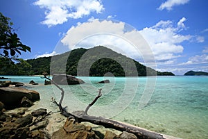 Natural coast landscape at Surin islands