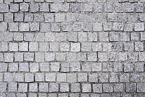 Natural cobblestone floor pavement