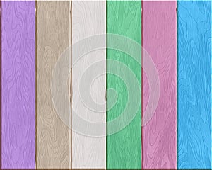 Natural colorful wood texture, painted boards, realistic wooden background