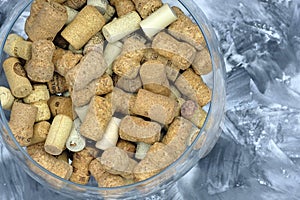 Micro corks for wine and champagne