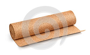 Natural cork flooring underlayment roll photo