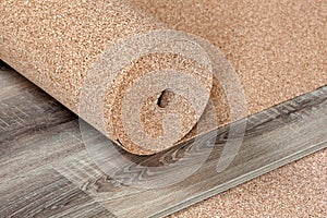 Natural cork Substrate for a laminate