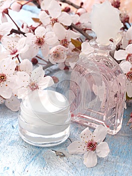 Natural cosmetics, fresh as spring flowers