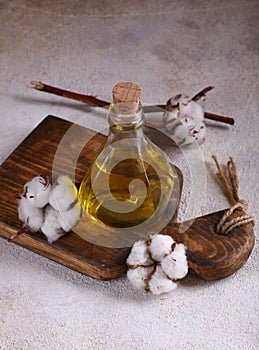Natural cottonseed oil photo