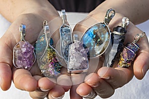 Natural Crystal and Stone Jewelry