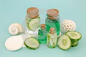 Natural Cucumber Skin Care Cleansing Beauty Treatment