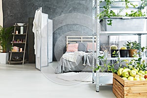 Natural decor of loft