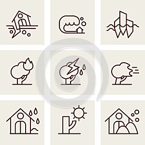 Natural Disaster Icons