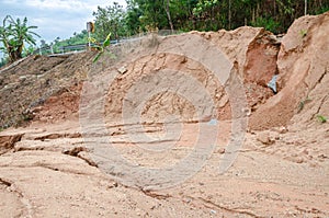 Natural disasters, landslides during in the rainy season