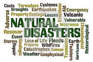 Natural Disasters Word Cloud photo