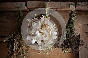 Natural dried medicinal herbs. Alternative medicine, aromatic tea