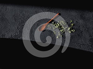 Natural dried mint leaves