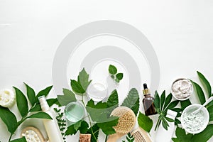 Natural eco beauty cosmetics