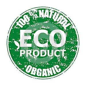 Natural eco product organic rubber stamp