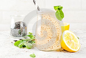 Chia fresca or lemonade photo