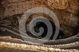 The Natural Entrance Trail Winds into Carlsbad Caverns