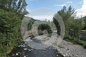 Natural environment of the town of Ripoll in Girona