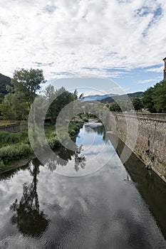 Natural environment of the town of Ripoll in Girona