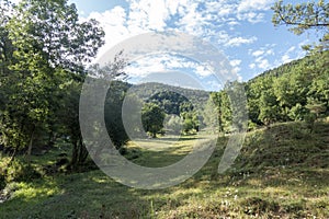 Natural environment of the town of Ripoll in Girona