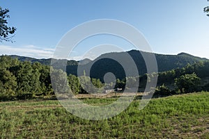 Natural environment of the town of Ripoll in Girona