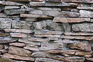 Natural facade stone decoration quartzite background texture. modern granite stone wall