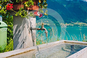 Natural faucet on the way to Interlaken town