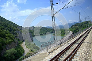 Natural formation rails road