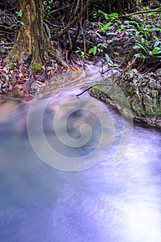 Natural fountain of Sai Yok waterfall in national park, Kanchanaburi, Thailand