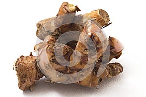 Natural galangal rhizomes in indonesia called lengkuas or laos are used in traditional asian cuisines,