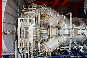 Natural Gas Engines at cogeneration power plant photo