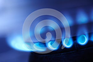 Natural gas flame photo