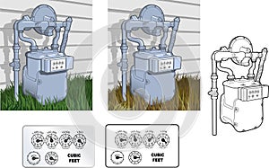 Natural gas Meter photo