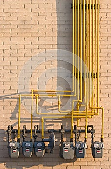 Natural Gas meters maze photo