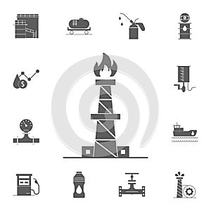 natural gas processing plant icon. Detailed set of Oil icons. Premium quality graphic design sign. One of the collection icons for