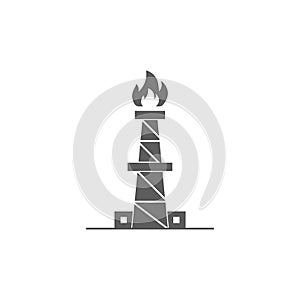 natural gas processing plant icon. Element of oil and gas icon. Premium quality graphic design icon. Signs and symbols collection