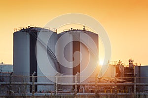 Natural Gas storage tanks