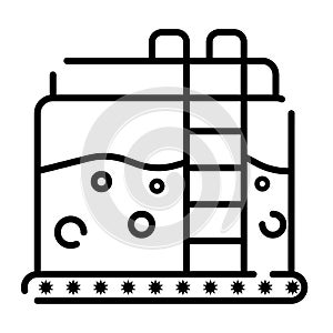 Natural gas tank icon vector photo