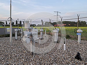 Natural gas valve station at the Tweemanspolder in Zevenhuizen