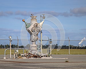 Natural gas wellhead groningen netherlands