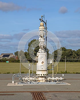 Natural gas wellhead photo