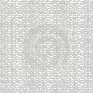 Natural grey french woven linen texture background. Vintage printed wave stripe line seamless pattern. Organic close up