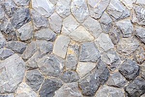 Natural grey stone wall, concept for background texture.