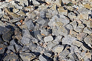 Natural grey stones for background