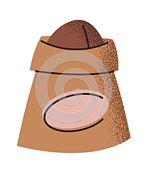 Natural grounded coffee in bag