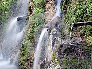 Natural gushing water, spout water, natural spring water