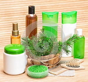 Natural hair care cosmetic products and accessories
