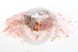 natural Halite mineral in pink Himalayan Salt